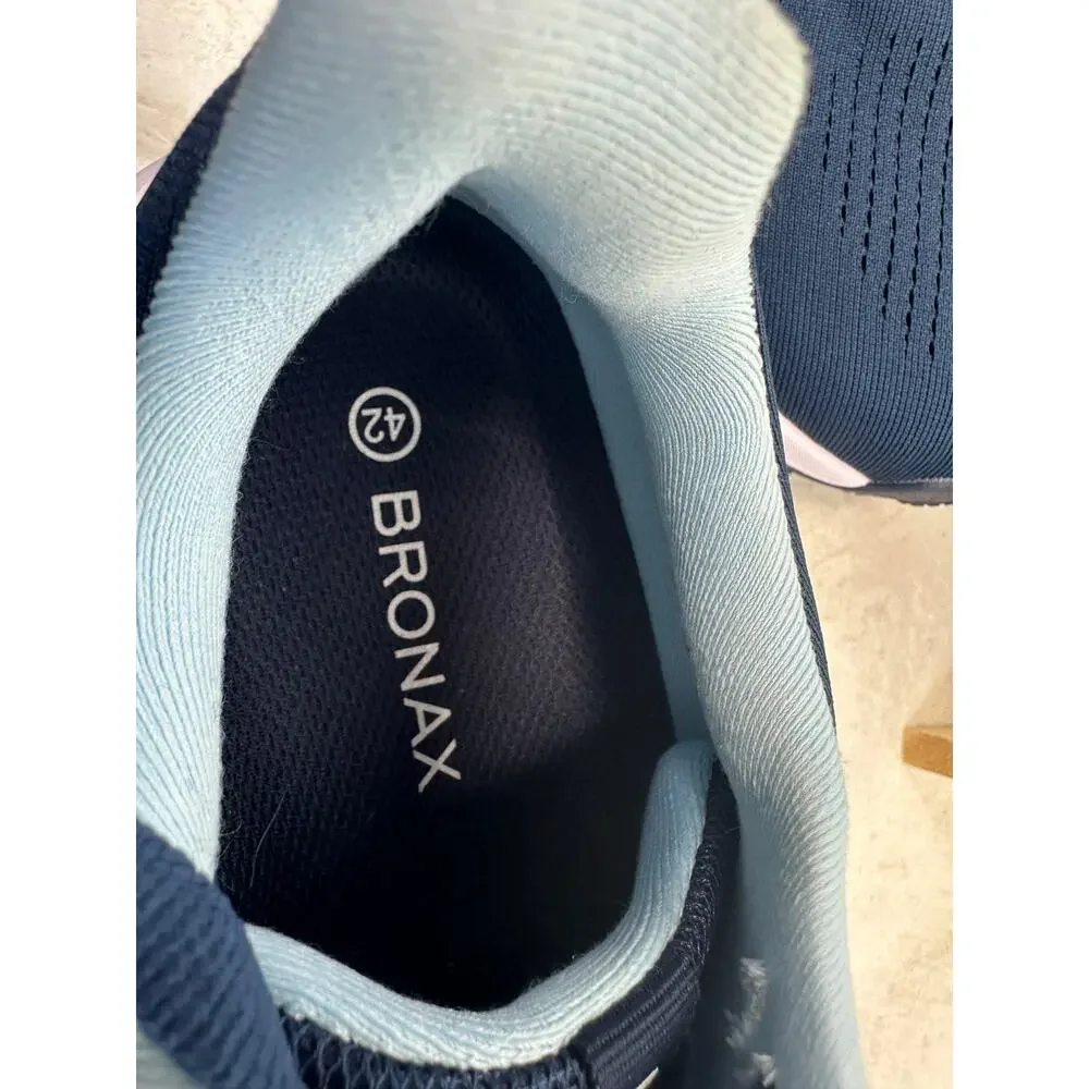 Bronax Men's Supportive Road S73 Sneakers in Navy Unisex Size 41 (9)